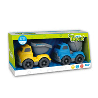 HKM-968979 Friction Toy Plastic Construction Truck for Kids - Small Vehicle Gift