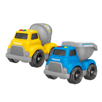 HKM-968979 Friction Toy Plastic Construction Truck for Kids - Small Vehicle Gift