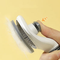 HKM-969427 Pet Hair Removal Comb with TPR Steel Needle - Coarse Needle, Available in Blue, Pink, and Gray, 10x3x19cm