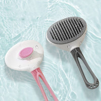 HKM-969427 Pet Hair Removal Comb with TPR Steel Needle - Coarse Needle, Available in Blue, Pink, and Gray, 10x3x19cm