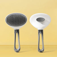 HKM-969427 Pet Hair Removal Comb with TPR Steel Needle - Coarse Needle, Available in Blue, Pink, and Gray, 10x3x19cm
