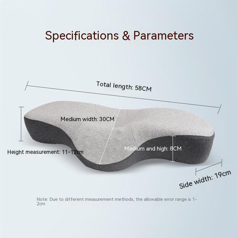HKM-969619 Low Thin Memory Cotton Pillow for Neck and Spine Support