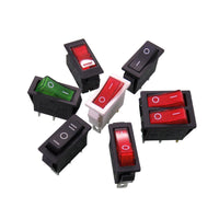 HKM-969683 3-Pin KCD3 Series Rocker Switch with Light for Household Appliances and Equipment