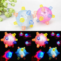 HKM-969683 Dancing Glow Ball for Dogs - Interactive Jumping Toy with Lights and Sounds