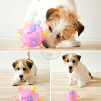 HKM-969683 Dancing Glow Ball for Dogs - Interactive Jumping Toy with Lights and Sounds