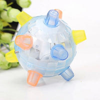 HKM-969683 Dancing Glow Ball for Dogs - Interactive Jumping Toy with Lights and Sounds