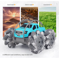 HKM-969747 4WD Remote Control Stunt Car - 360° Rotation, Indoor/Outdoor Use, Ages 6+