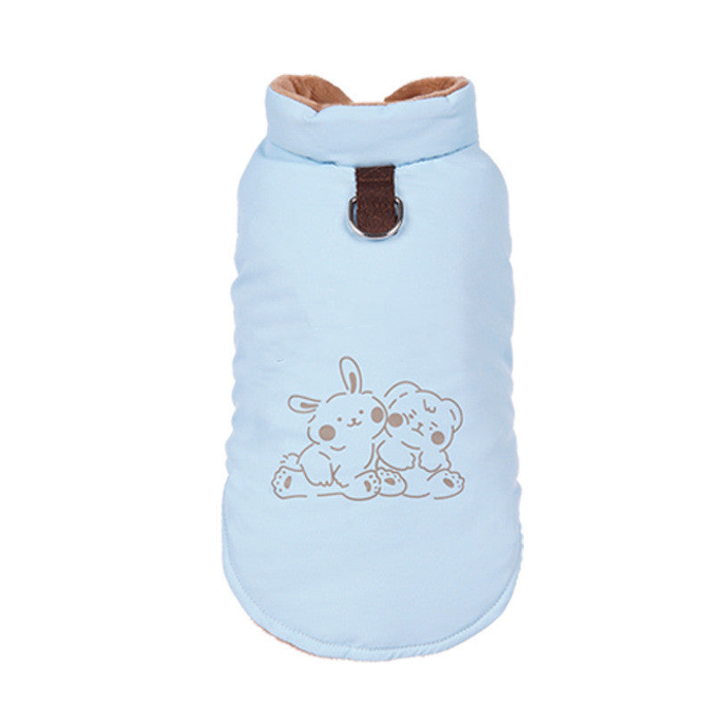 HKM-969811 Cozy Autumn and Winter Cotton Coat for Pets in Light Colors