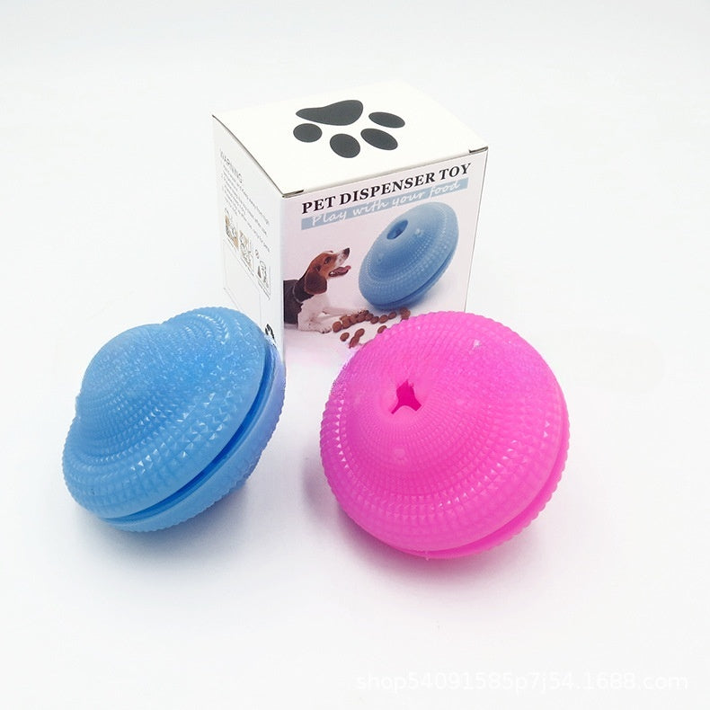 HKM-969939 Pet Toy Ball Bite Molar Training Dog Bite Resistance Food Dropping Ball