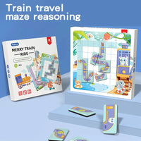 HKM-970067 Magnetic Jigsaw Puzzle Board Game for Children - Educational Labyrinth Toy for Developing Logical Thinking Skills