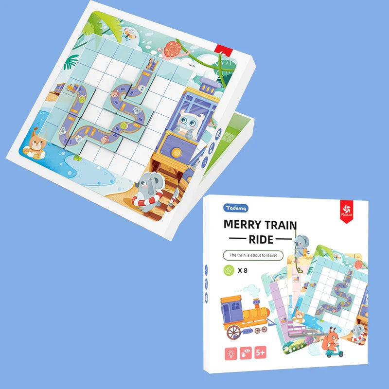 HKM-970067 Magnetic Jigsaw Puzzle Board Game for Children - Educational Labyrinth Toy for Developing Logical Thinking Skills