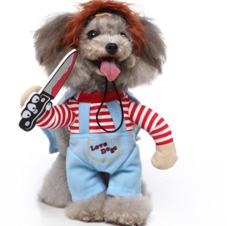 HKM-970131 Breathable Casual Teddy Vest for Dogs in Black and Red, Available in Various Sizes