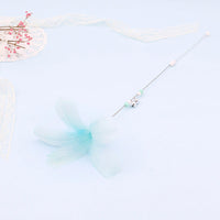 HKM-970131 Colorful Feather Cat Teaser Wand for Playful Interaction - Safe Materials, 38cm Long