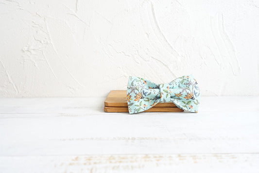 HKM-970195 Floral Print Dog Collar with Drawstring Bow - Polyester Material