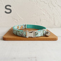 HKM-970195 Floral Print Dog Collar with Drawstring Bow - Polyester Material