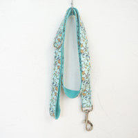 HKM-970195 Floral Print Dog Collar with Drawstring Bow - Polyester Material