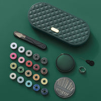 HKM-970323 Compact Hand Sewing Kit with Needle and Thread Box in Durable PET Material