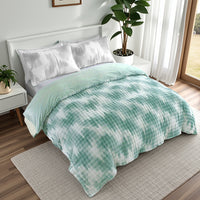HKM-970323 Reversible Camo Print Comforter Set in Ultra Soft Faux Rabbit Hair for Cozy Winter Bedding