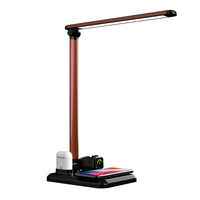 HKM-970387 4-in-1 Wireless Charging Desk Lamp for Apple Devices - Compatible with iPhone, Watch, and Headset