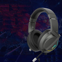 HKM-970387 Wired Gaming Headset with Heavy Bass and Full-Cover Design for PC and Voice Applications