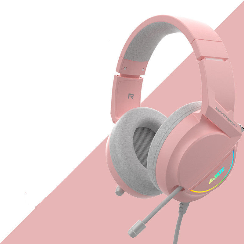 HKM-970387 Wired Gaming Headset with Heavy Bass and Full-Cover Design for PC and Voice Applications