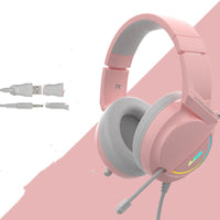 HKM-970387 Wired Gaming Headset with Heavy Bass and Full-Cover Design for PC and Voice Applications