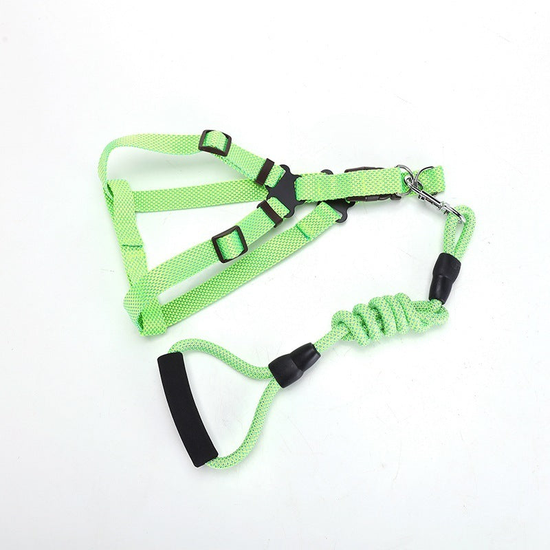 HKM-970451 Adjustable Nylon Traction Belt for Small, Medium, and Large Dogs - Available in Multiple Colors