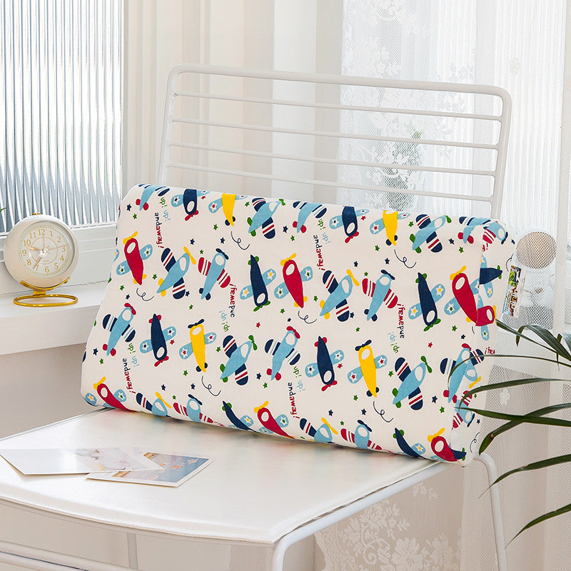 HKM-970451 Children's Natural Latex Rebound Pillow with Fun Prints - Available in Various Sizes and Designs