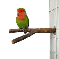 HKM-970579 Rattan Ring Bird Chewing Toy with Wooden Branches for Small and Medium Birds