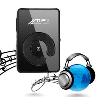 HKM-971219 Compact Portable MP3 Player with TF Card Support - Clip Media Player in Black