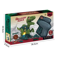 HKM-971283 DIY 3D Dinosaur Puzzle Blocks Toy with Drill for Ages 2-13