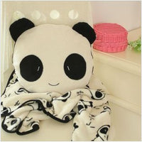 HKM-971475 Cartoon Panda Plush Doll Air Conditioner Cover for Youth