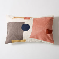 HKM-971603 Embroidered Cotton Cushion with Polyester Fiber Core for Home and Decor