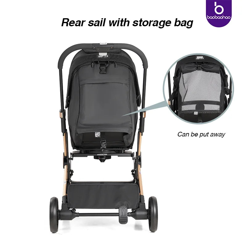 KTX-971667 High Landscape 3 in 1 Baby Stroller with Carriage and Pram Features