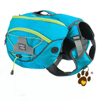 HKM-971667 Water-Repellent Pet Backpack for Medium to Large Dogs - Detachable Chest Design in Purple, Orange, and Blue