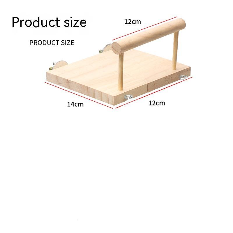 HKM-971731 Wooden Bird Suspension Bridge Ladder with Climbing Stations and Swing Set
