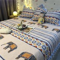 HKM-971795 Vintage Cartoon Animation Cotton Bed Cover Set with Pillow Cases, 200x230CM