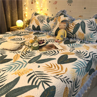 HKM-971795 Vintage Cartoon Animation Cotton Bed Cover Set with Pillow Cases, 200x230CM