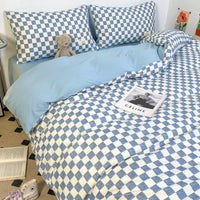 HKM-971795 Washed Cotton Double Stitch Duvet Cover Set - Multiple Sizes Available