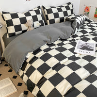 HKM-971795 Washed Cotton Double Stitch Duvet Cover Set - Multiple Sizes Available