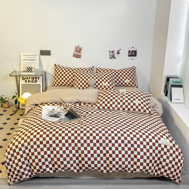 HKM-971795 Washed Cotton Double Stitch Duvet Cover Set - Multiple Sizes Available