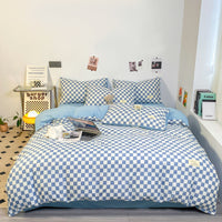 HKM-971795 Washed Cotton Double Stitch Duvet Cover Set - Multiple Sizes Available