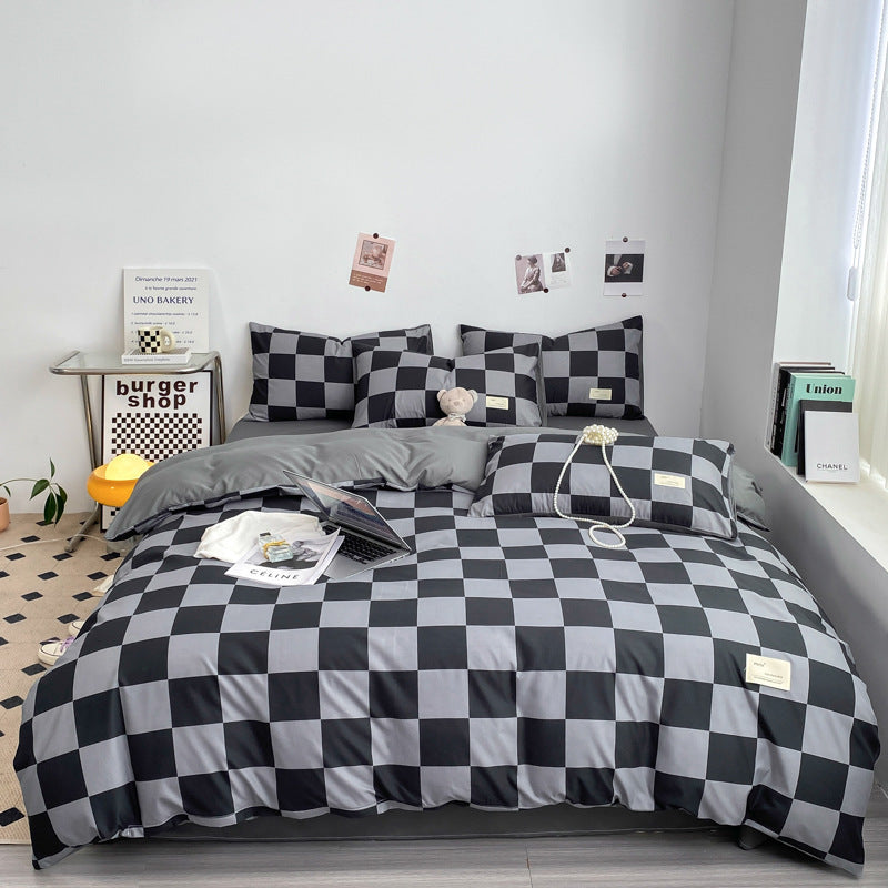 HKM-971795 Washed Cotton Double Stitch Duvet Cover Set - Multiple Sizes Available