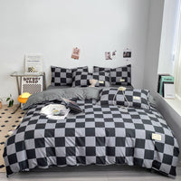 HKM-971795 Washed Cotton Double Stitch Duvet Cover Set - Multiple Sizes Available