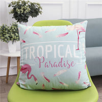 HKM-971859 Modern Minimalist Flamingo Cushion Cover in Cotton and Linen
