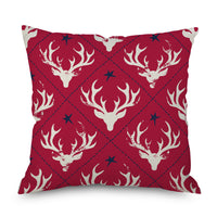 HKM-971923 Linen Christmas Tree Plaid Pillow Cover, 45CM x 45CM, Chemical Fiber