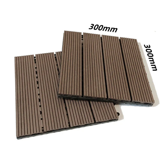 KTX-971987 Modern UV-Resistant WPC Composite Decking Interlocking Tiles for Outdoor Spaces
