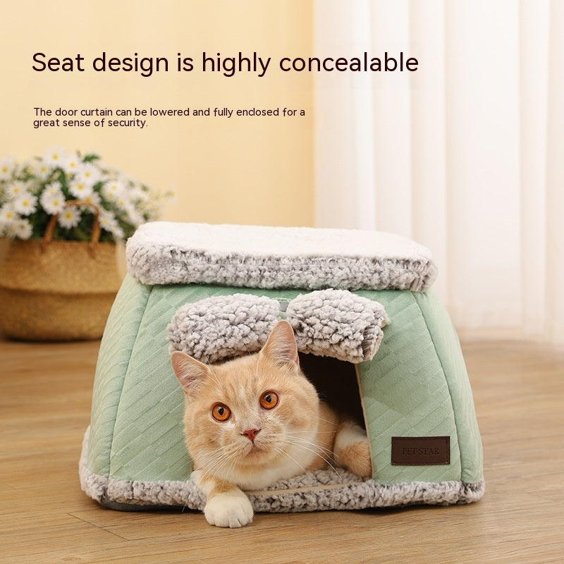 HKM-972179 Self-heating Thermal Pet Bed Closed