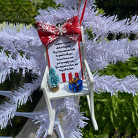HKM-972243 Heaven Chair Memorial Ornament - Heartfelt Christmas Decoration for Remembering Loved Ones