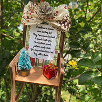HKM-972243 Heaven Chair Memorial Ornament - Heartfelt Christmas Decoration for Remembering Loved Ones